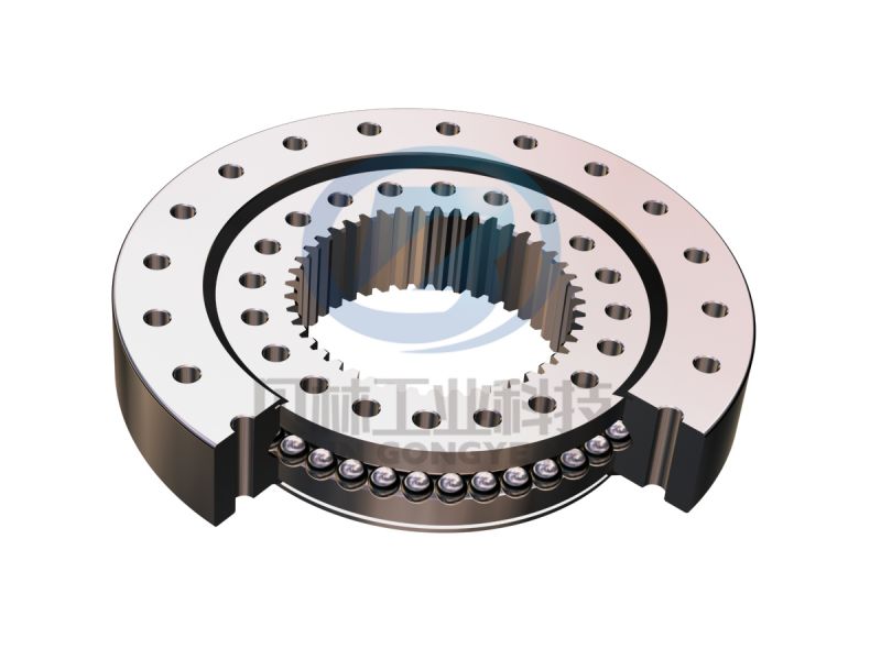 輕系列四點接觸球型轉(zhuǎn)盤軸承—內(nèi)齒式